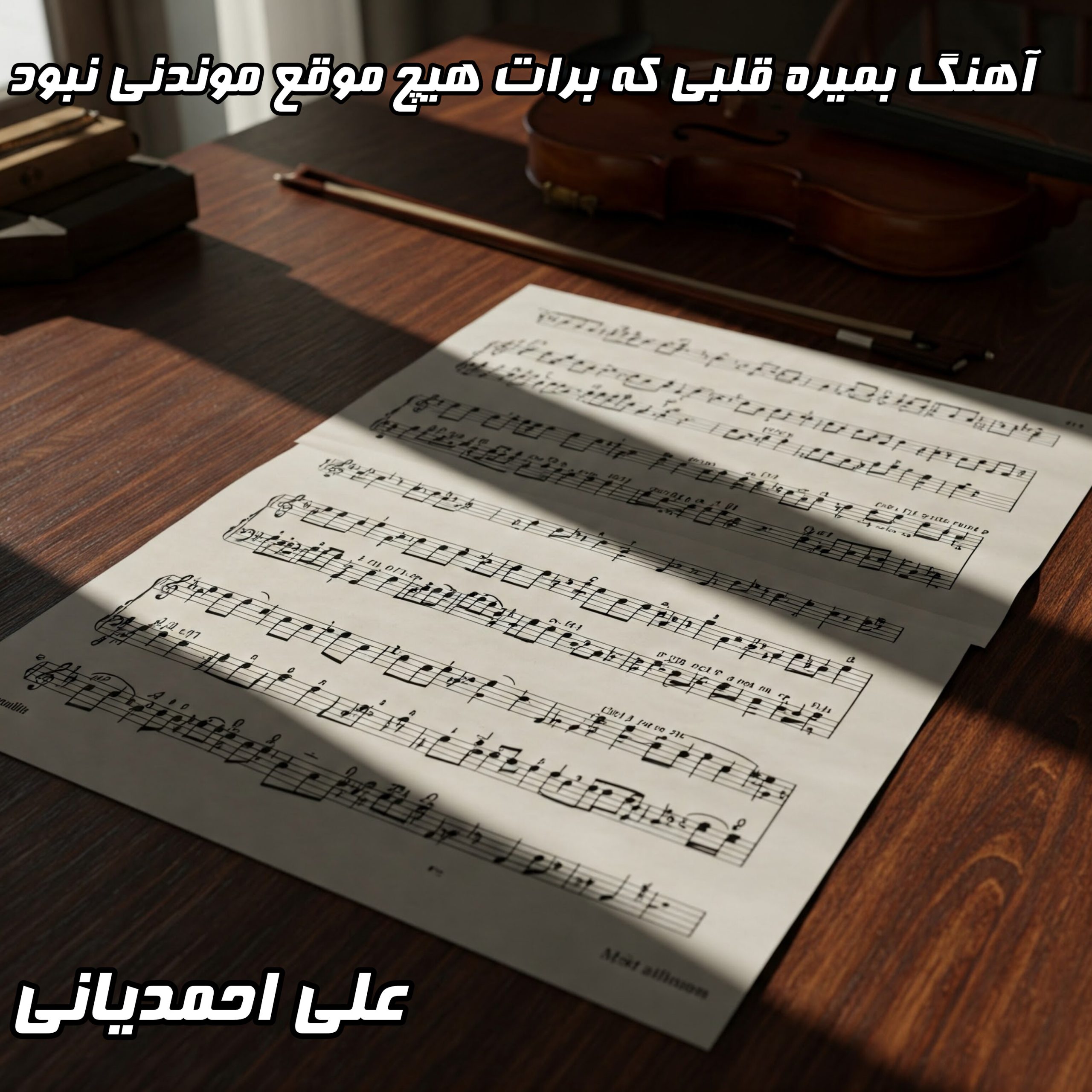 دانلود آهنگ بمیره قلبی که برات هیچ موقع موندنی نبود از علی احمدیانی با کیفیت عالی و متن ترانه