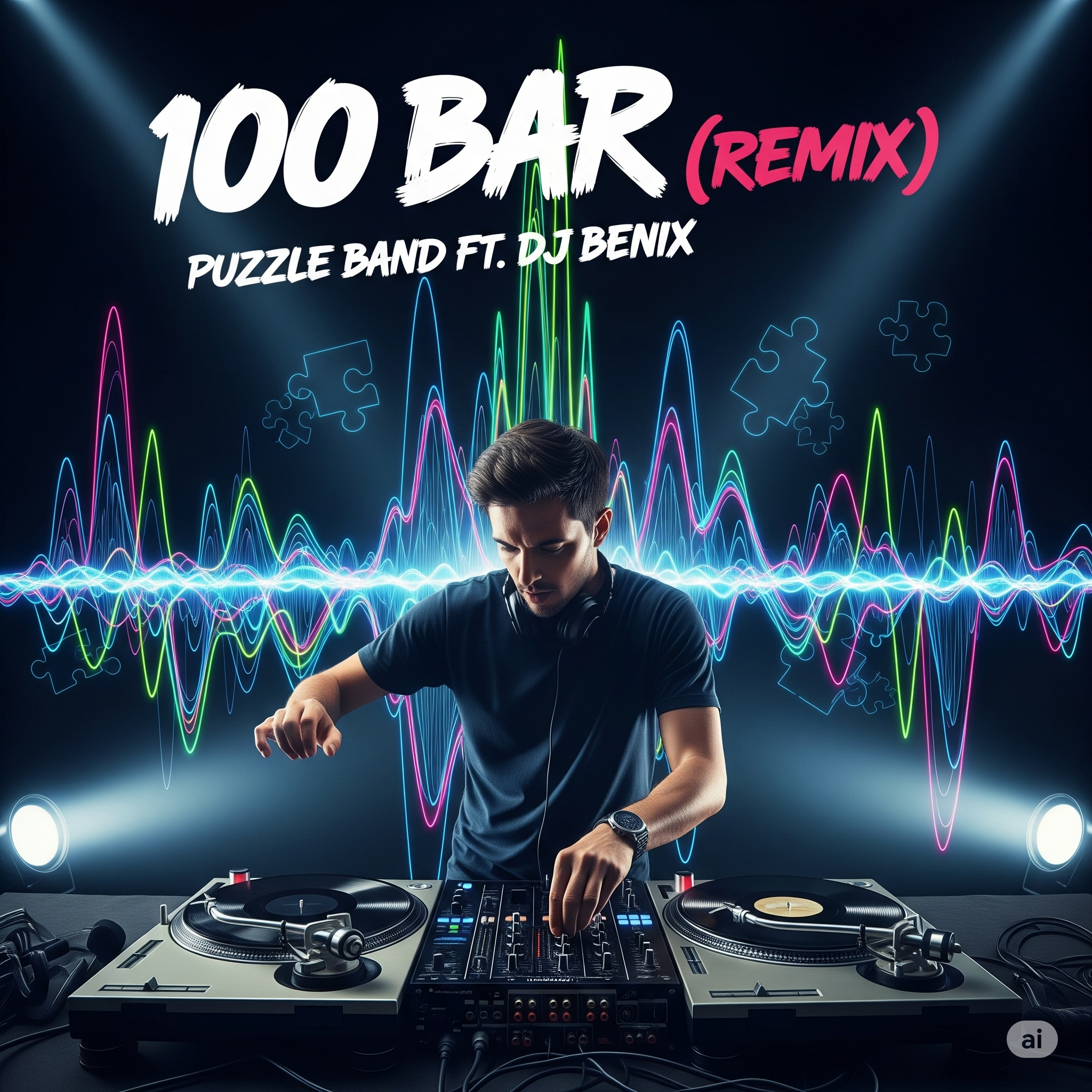 دانلود ریمیکس جدید پازل بند ۱۰۰ بار (دی جی بنیکس)