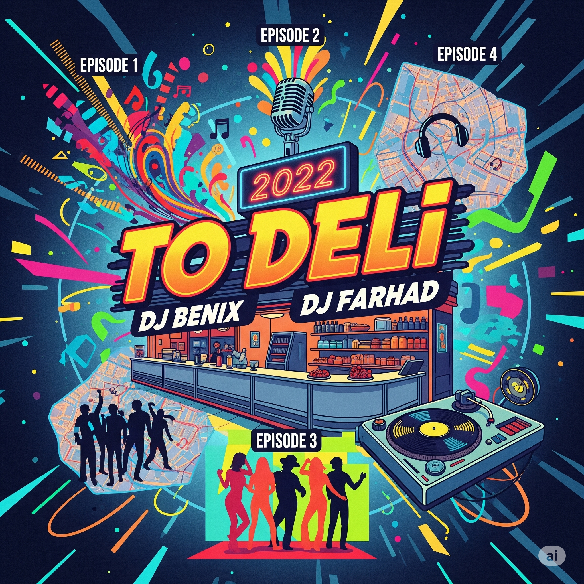 پادکست تو دلی: دانلود چهار قسمت اول (۱ تا ۴) با ریمیکس‌های دیجی بنیکس